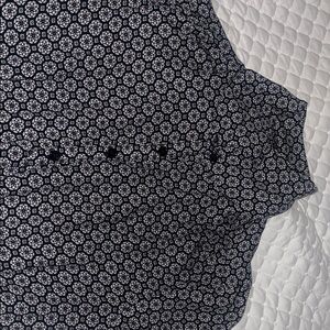 Morgan Taylor Navy and White Patterned Dress